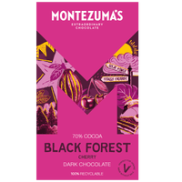giant 300g bar of black forest - dark chocolate and cherry. purple box with gian tM logo with cherries