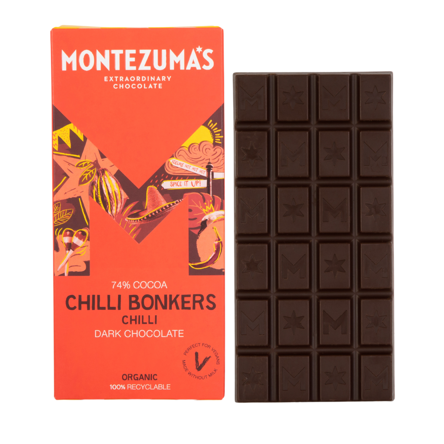 Chilli Bonkers - Dark Chocolate with Chilli – Montezuma's Chocolate