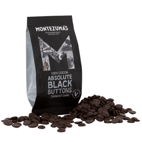 Absolute Black Buttons - 100% Cocoa - 120g