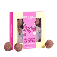 Neapolitan Ice Cream - 9 Milk & White Chocolate Strawberry Truffles