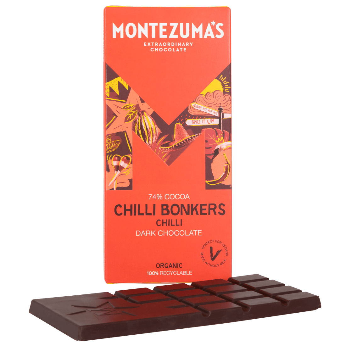 Chilli Bonkers - Dark Chocolate with Chilli – Montezuma's Chocolate