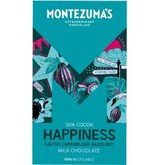 Happiness - Milk Chocolate with Salted Caramelised Hazelnuts 300g Bar