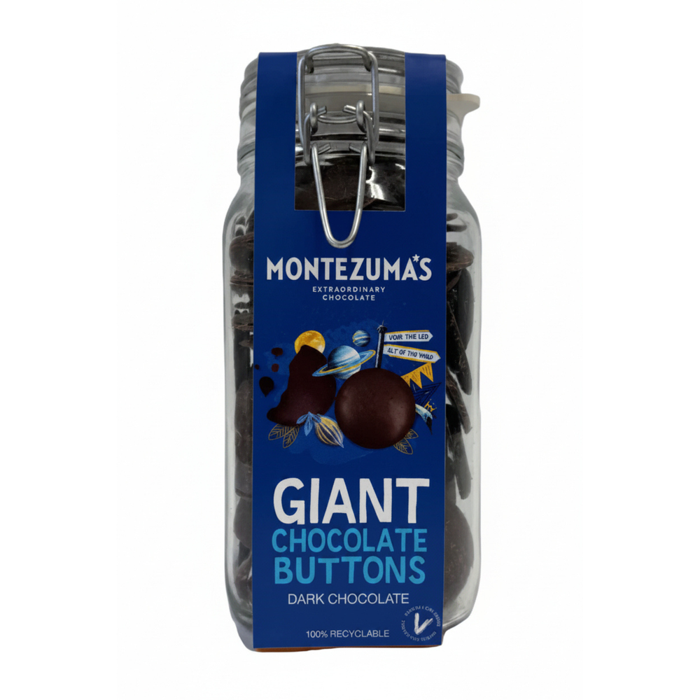 Giant Dark Chocolate Button Jar