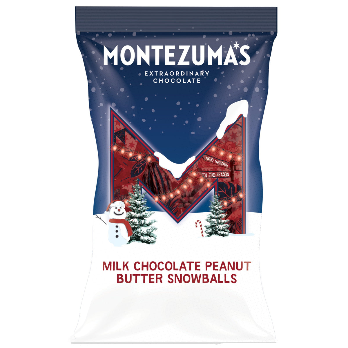 Milk Chocolate Peanut Butter Snowballs - Montezuma's Chocolate
