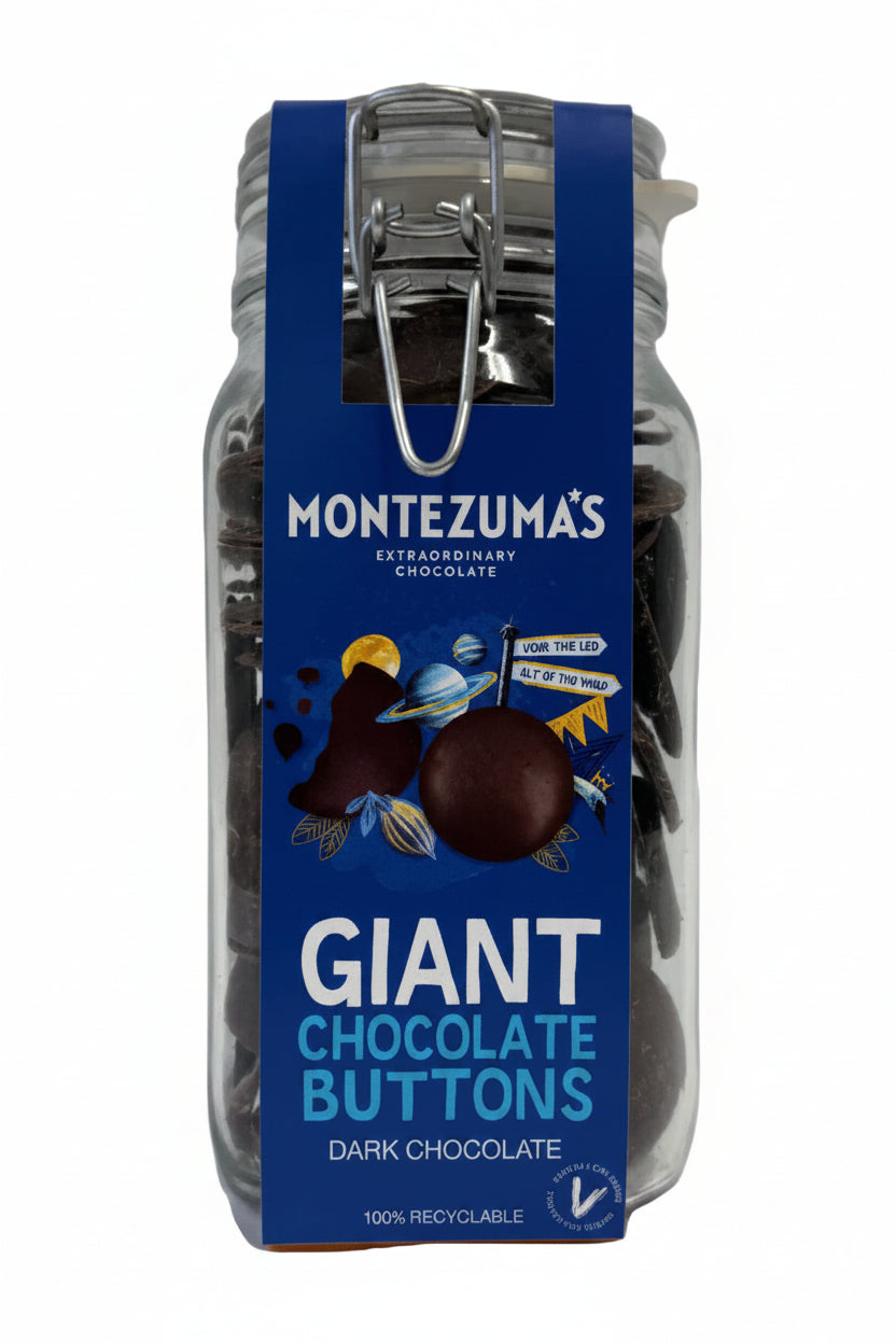 Giant Dark Chocolate Button Jar