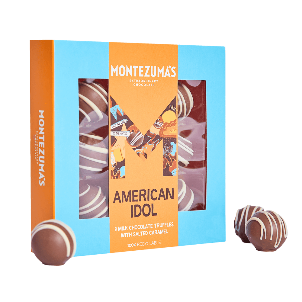 American Idol - 9 Milk Chocolate Truffles with Salted Caramel