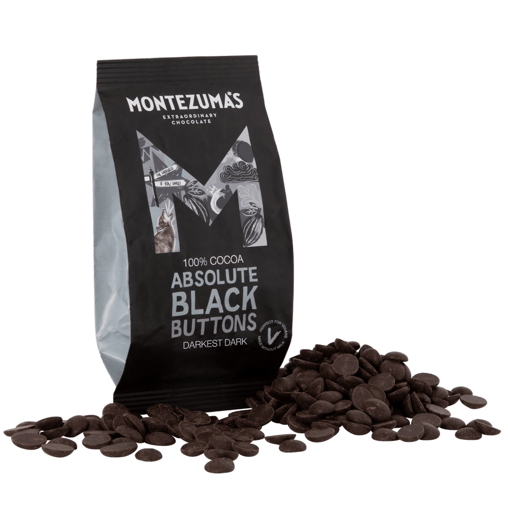 Absolute Black Buttons - 100% Cocoa - 120g