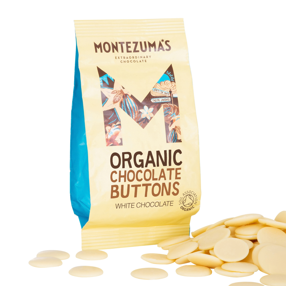 Organic White Chocolate Buttons - 120g