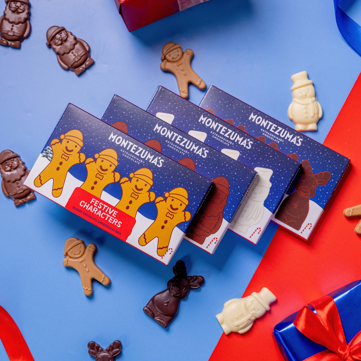 Blonde Chocolate Gingerbread Men Characters - Montezuma's Chocolate