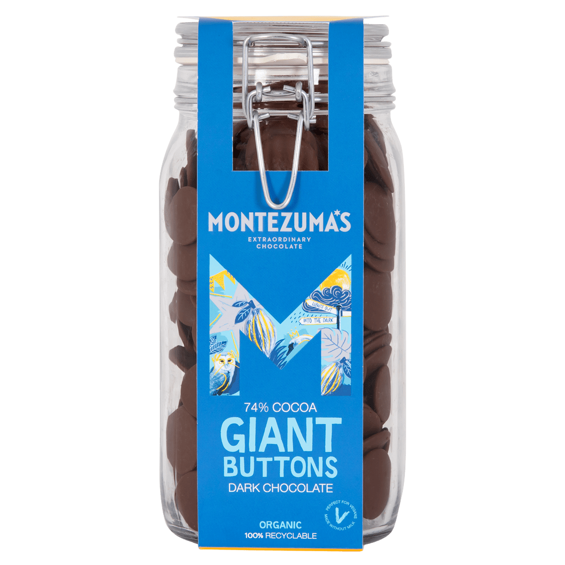 Dark Organic Giant Button Jar
