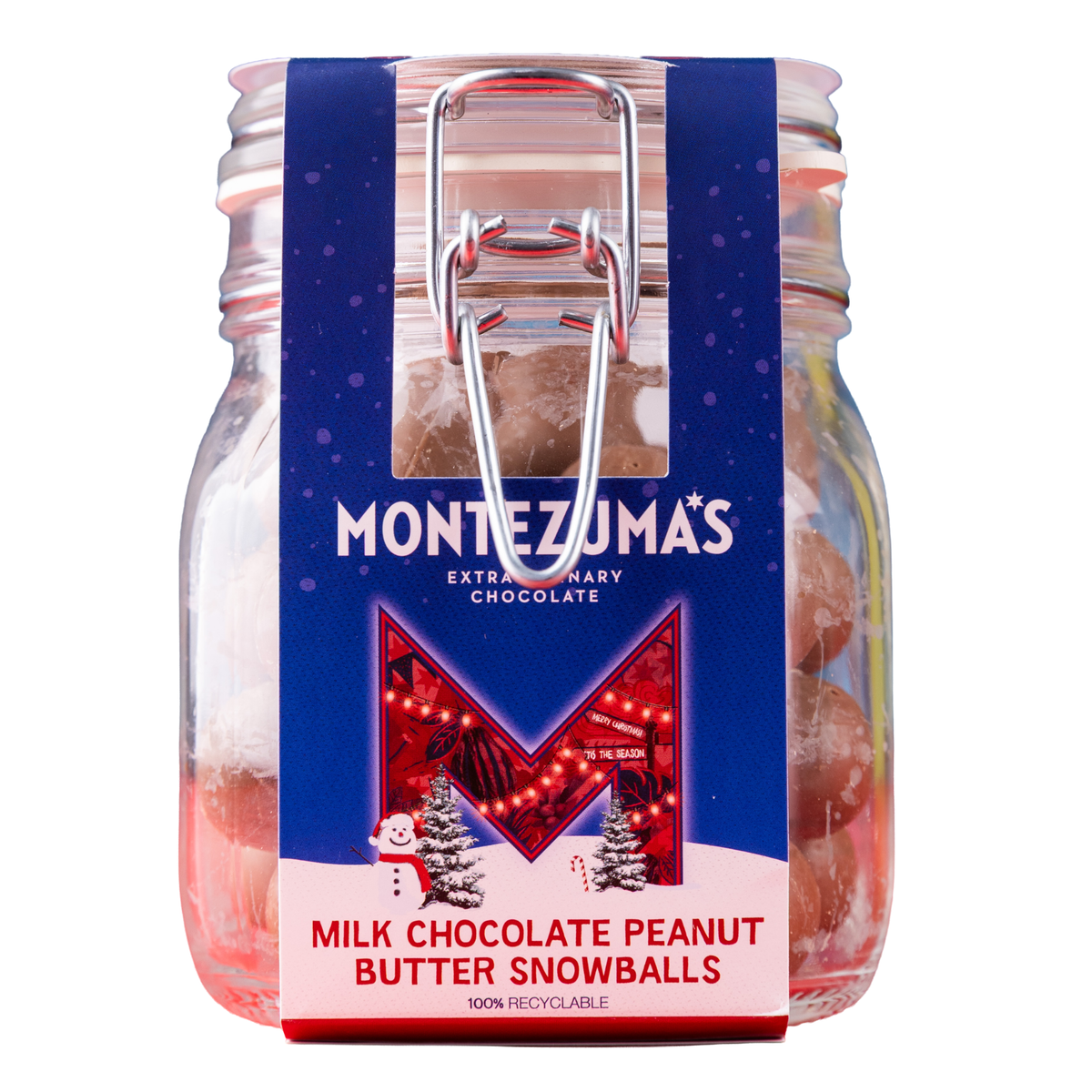 Milk Chocolate Peanut Butter Snowballs | 450g Jar - Montezuma's Chocolate