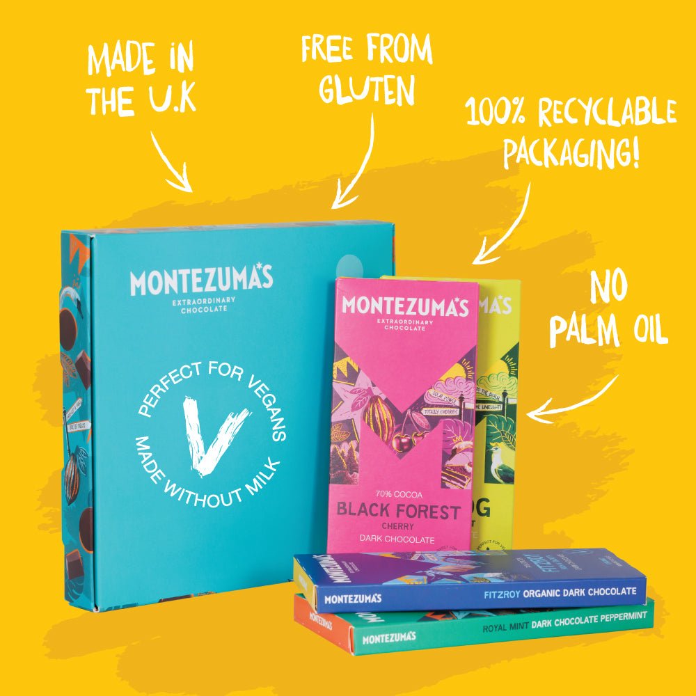 Montezuma's chocolates vegan taster box.