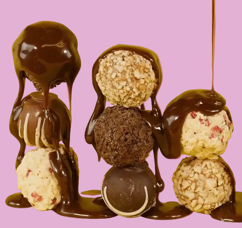 truffles with choc