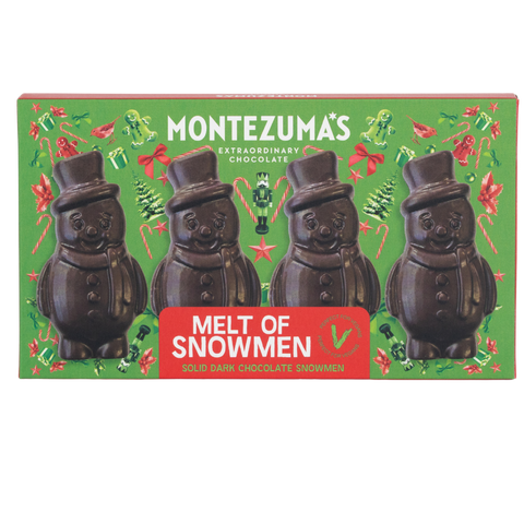 Dark Chocolate Snowmen Shapes