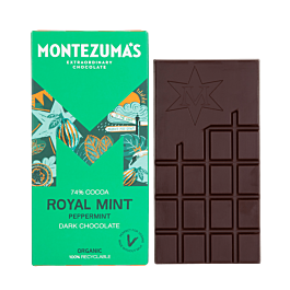 Montezuma’s Royal Mint 74% Cocoa Dark Chocolate Bar 90g