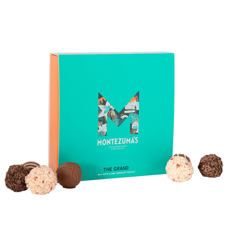 best selling mixed chocolate truffles in a green box