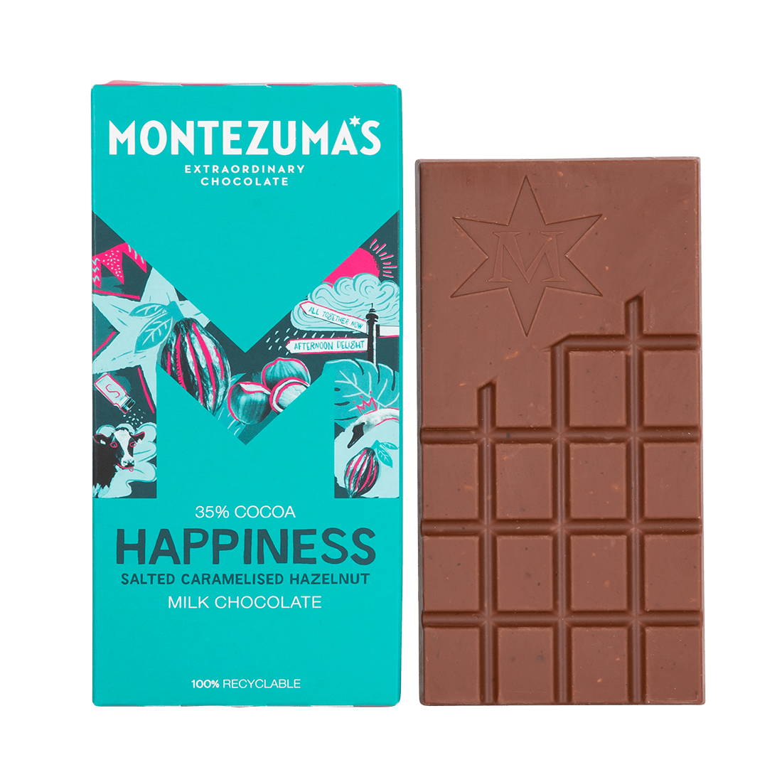 salted caramelised hazelnuts in milk chocolate